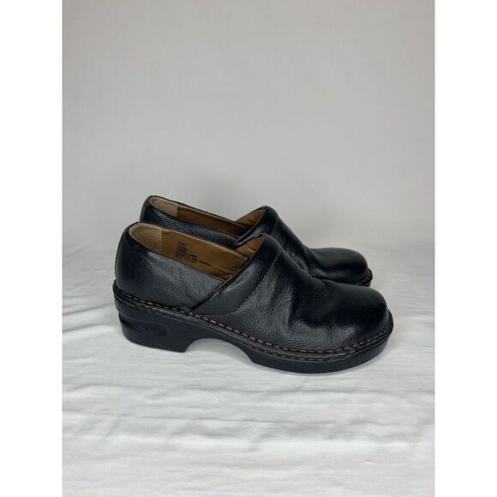 Brown’s Landing Womens Osaka‎ Brown Leather Slip On Comfort Wedge US Size 7